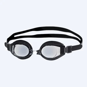 Primotec nearsighted swimming goggles with prescription for adults - (-1.0) – (-8.0) - Black (Smoke lens)