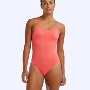 TYR swimsuit for women - Durafast Solid Cutoutfit - Light pink