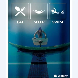 Watery swim poster - Eat - Sleep - Swim