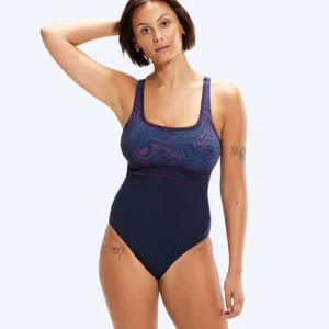 Speedo swimsuit for women - Shaping ContourEclipse - Dark blue
