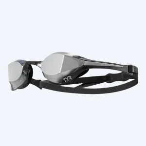 TYR Elite swimming goggles - Tracer-X Elite Mirrored - Black/silver