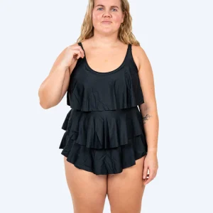 Watery swimsuit with skirt for women - Hydra - Black