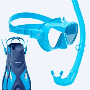Watery snorkel set for kids - Fisher/Cliff - Blue/light blue