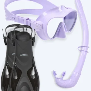 Watery snorkel set for kids - Fisher/Cliff - Purple