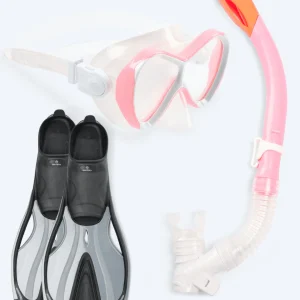 Watery snorkel set for kids - Delphina/Triton - Light pink