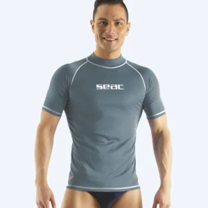 SEAC UV-shirt for men - T-Sun Short - Grey/white