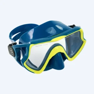 Aqualung diving mask for adults - Trooper - Dark blue/yellow