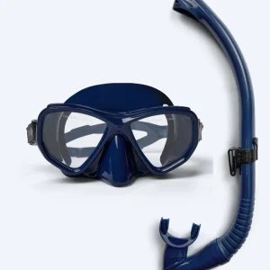 Watery Combo snorkel set for adults (from 15 years) - Fenton Pro - Dark blue