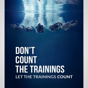 Watery swim poster - Let The Trainings Count
